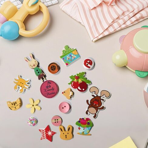 110 Mixed Resin Sewn Buttons,4-Hole Craft Round Blazer Buttons,Round Sewing Buttons,5 Color 3-Size (15mm, 20mm, 25mm) Suit Coats Resin Button for Sewing Various Clothing,DIY Craft and Decorations in Kuwait