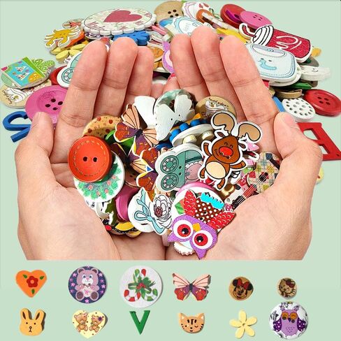 110 Mixed Resin Sewn Buttons,4-Hole Craft Round Blazer Buttons,Round Sewing Buttons,5 Color 3-Size (15mm, 20mm, 25mm) Suit Coats Resin Button for Sewing Various Clothing,DIY Craft and Decorations in Kuwait