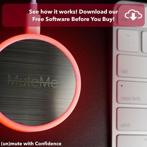 MuteMe - Illuminated Capacitive Touch Mute Button for Zoom, Teams, Google Meet & More (As Seen on Shark Tank)! Free Windows / Mac Software Required To Use MuteMe. in Kuwait