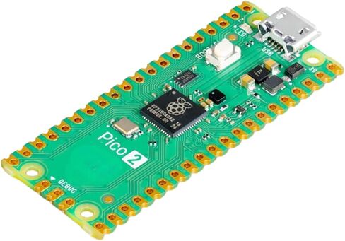 Pi Pico 2 W-RP2350 لوحة متحكم ، Bluetooth 5.2 ، WiFi ، BLE ، 150 ميجا هرتز ، ذاكرة وصول عشوائي 520 كيلو بايت ، فلاش 4 ميجابايت ، برمجة السحب والانحدار USB ، 26 GPIO in Kuwait