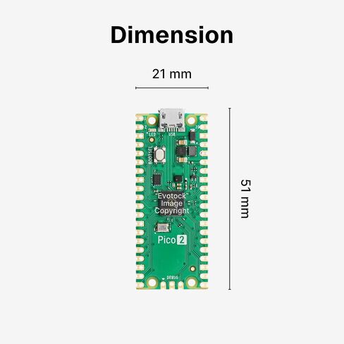 Pi Pico 2 W-RP2350 لوحة متحكم ، Bluetooth 5.2 ، WiFi ، BLE ، 150 ميجا هرتز ، ذاكرة وصول عشوائي 520 كيلو بايت ، فلاش 4 ميجابايت ، برمجة السحب والانحدار USB ، 26 GPIO in Kuwait