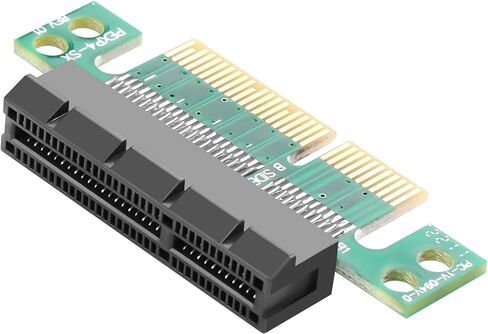 CERRXIAN PCI-E Adapter Card PCI-E X1 Male to Female Interface Extender Protection Card,PCI-E Express 1X Slot Extension Riser Card for 1U Height Computer Server PCIe Socket Adapter (PCI-E X4) in Saudi Arabia