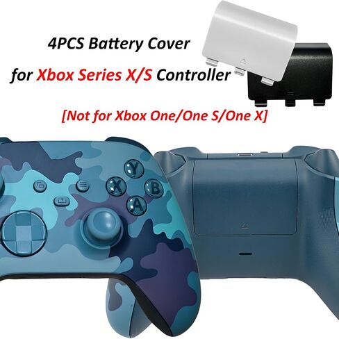 4 Pcs Battery Back Cover for Xbox Series X/S Controller,Replacement Battery Cover Door for Xbox Series X/S,Battery Back Shell Covers for Xbox Series X/S,NOT for Xbox One & One X/S(Random Color) in Saudi Arabia