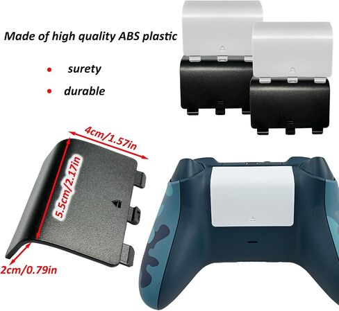 4 Pcs Battery Back Cover for Xbox Series X/S Controller,Replacement Battery Cover Door for Xbox Series X/S,Battery Back Shell Covers for Xbox Series X/S,NOT for Xbox One & One X/S(Random Color) in Saudi Arabia