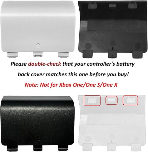 4 Pcs Battery Back Cover for Xbox Series X/S Controller,Replacement Battery Cover Door for Xbox Series X/S,Battery Back Shell Covers for Xbox Series X/S,NOT for Xbox One & One X/S(Random Color) in Saudi Arabia