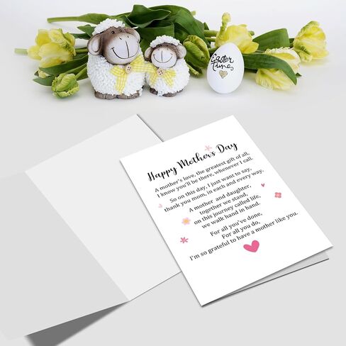 Nchigedy Sweet Mother's Day Card from Daughter, Happy Mother's Day Card for Mom, Poem Mother's Day Card for Mom from Daughter, Grateful to Have A Mother Like You in Saudi Arabia