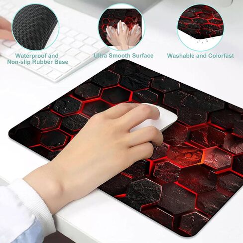 بقرة وسادة الماوس مع كمبيوتر الزهور من الزهور كمبيوتر موسيباد قابلة للانزلاق قابلة للانزلاق القاعدة الفأر ، وملحقات مكتب الكمبيوتر المحمول الديكور 9.5 بوصة × 7.9 بوصة in Kuwait