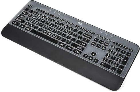 Keyboard Cover for Logitech MK545 & Logitech MK540 Wireless Keyboard, Logitech MK545 MK540 Wireless Keyboard Accesseries, Logitech MK540 MK545 Keyboard Skin Protector - Clear in Kuwait