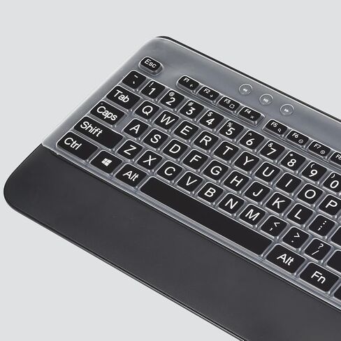 Keyboard Cover for Logitech MK545 & Logitech MK540 Wireless Keyboard, Logitech MK545 MK540 Wireless Keyboard Accesseries, Logitech MK540 MK545 Keyboard Skin Protector - Clear in Kuwait
