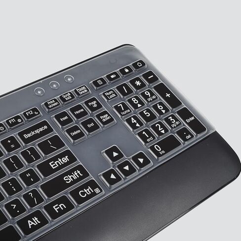 Keyboard Cover for Logitech MK545 & Logitech MK540 Wireless Keyboard, Logitech MK545 MK540 Wireless Keyboard Accesseries, Logitech MK540 MK545 Keyboard Skin Protector - Clear in Kuwait