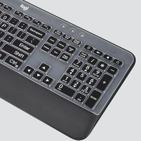 Keyboard Cover for Logitech MK545 & Logitech MK540 Wireless Keyboard, Logitech MK545 MK540 Wireless Keyboard Accesseries, Logitech MK540 MK545 Keyboard Skin Protector - Clear in Kuwait