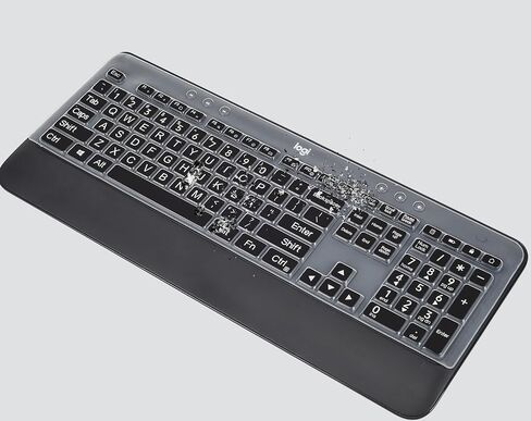 Keyboard Cover for Logitech MK545 & Logitech MK540 Wireless Keyboard, Logitech MK545 MK540 Wireless Keyboard Accesseries, Logitech MK540 MK545 Keyboard Skin Protector - Clear in Kuwait