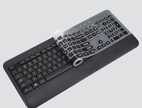 Keyboard Cover for Logitech MK545 & Logitech MK540 Wireless Keyboard, Logitech MK545 MK540 Wireless Keyboard Accesseries, Logitech MK540 MK545 Keyboard Skin Protector - Clear in Kuwait