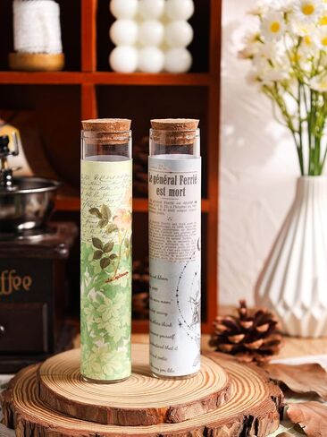 40 Sheets Green Plant Nature Theme Washi Sticker Book, Forest Theme Sticker Book for Envelope Seal, Scrapbook,Journals,Holiday Decor, DIY Crafts,Water Bottle in Kuwait