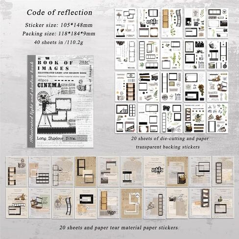 40 ورقة نبات الأخضر الطبيعة موضوع كتاب ملصق Washi ، كتاب ملصقات الغابة لختم المغلف ، سجل القصاصات ، المجلات ، ديكور العطلات ، الحرف اليدوية ، زجاجة ماء in Kuwait