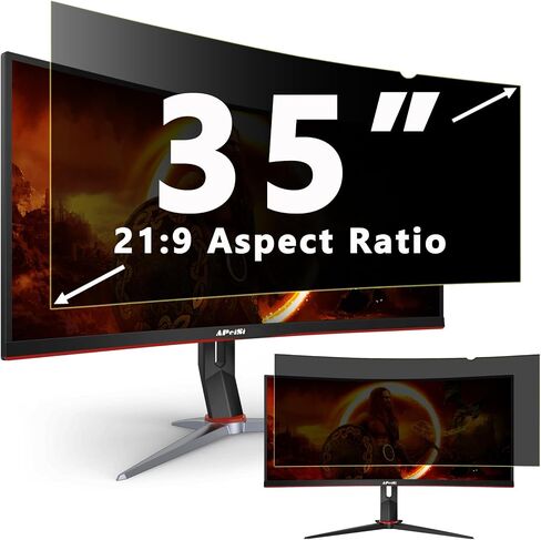 20 Inch Privacy Screen Filter [2 Pack] for Computer Widescreen 16:9 Monitor, Privacy Shield, Anti-Glare and Anti-Blue Light Screen Protector in Saudi Arabia