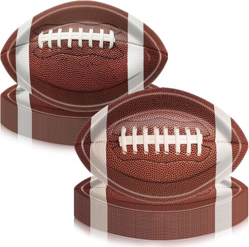 Football Party Supplies Kit 80 Pcs, Includes Dinner Plates, Dessert Plates for Football Fans Birthday Party Football Game Day Tailgate Party Decorations in Kuwait