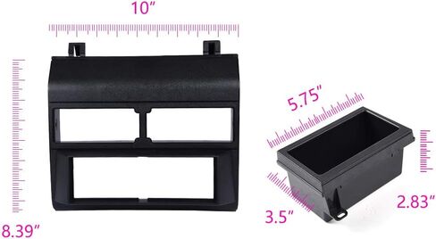 Allgood Car Stereo Radio Radio Kit Mount Mount Trim ، متوافق مع CHEVY/GMC CREW CAB DIALY 1992-1994 ، تسخير سلك غطاء الغلاف ، الرمادي in Kuwait