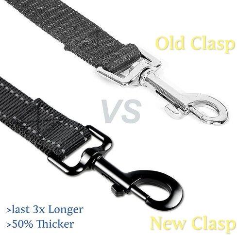 Dog Cat Safety Seather Belt Belt Carrest Headrest Headrest Restable Nylon Fabric قيود الكلاب على مسار أحزمة مقعد السيارة (الأزرق ، بدون بنجي-1PC المرن) in Kuwait