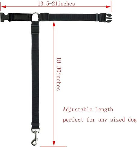 Dog Cat Safety Seather Belt Belt Carrest Headrest Headrest Restable Nylon Fabric قيود الكلاب على مسار أحزمة مقعد السيارة (الأزرق ، بدون بنجي-1PC المرن) in Kuwait