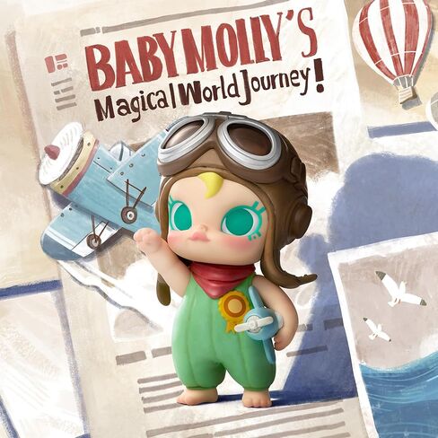 POP MART Baby Molly My Huggable Discovery Series Figures, Blind Box Figures, Random Design Action Figures Collectible Toys Home Decorations, Holiday Birthday Gifts, Single Box in Saudi Arabia