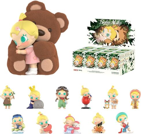 POP MART Baby Molly My Huggable Discovery Series Figures, Blind Box Figures, Random Design Action Figures Collectible Toys Home Decorations, Holiday Birthday Gifts, Single Box in Saudi Arabia