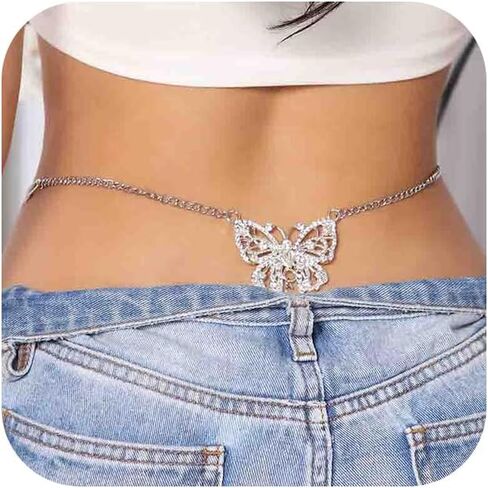 Women Sexy Rhinstone Underwear Body Chain Crystal Thong Panties Elastic G String Briefs Festival Rave Rhinestone Thong Underwear Summer Beach Bikini Crystal Waist Jewelry in Kuwait