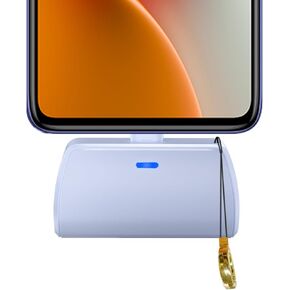 WAVYPO Keychain Portable Charger 2500mAh, USB-C Cell Phone Portable Power Bank, Compatible for iPhone 16/15/15 plus/15 pro/15 pro Max/Android/Samsung/Moto/LG-Black