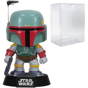 POP Star Wars: The Empire Strikes Back - Boba Fett #08 Funko Pop! Vinyl Figure (Bundled with Compatible Pop Box Protector Case), Multicolored, 3.75 inches