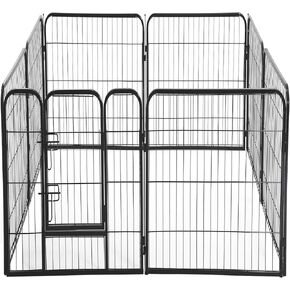 Pet Playpen 8 Panel 40 inch Indoor & Outdoor Folding Metal Exercise Pen & Pet Playpen Puppy Cat Exercise Fence Barrier Playpen Kennel