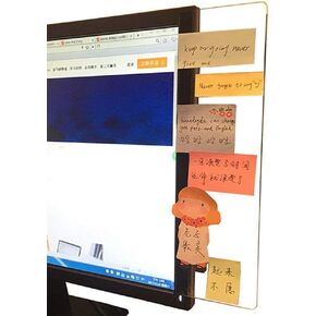 Excelity Excelity Monitor Monitor Message Board/Computer Songors Side/Notes Memo Memo Memo Mission for Monitors ، 1Set (يساره ومين) (Universal)