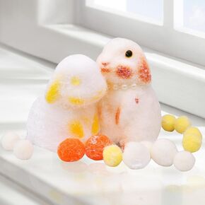 Handmade 2pcs Rabbit Taba Squeeze Toys, Cute Rabbit Stress Relieving Silicone Sensory Toy, Slow Rebound Chick Squeezing Toy, Party Birthday.