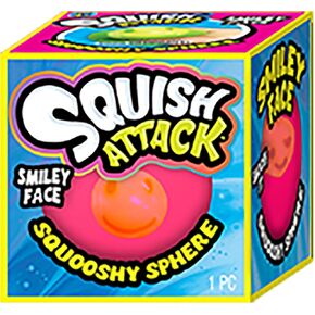 JA-RU Squish Hought Ball (وحدة واحدة متنوعة) Squooshy Sphere مع 6 وجوه مبتكرة مختلفة. تململ لعبة اسفنجي للأطفال والمراهقين والبالغين. علاج الإجهاد الناعم والاستحسان والاحتفال. 5606-1