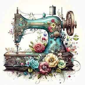 NWQZBYHT Machine Machine Art Kits للبالغين ، وأزهار الرسم الماسي 5D ، ونقاط الماس الدائرية الكاملة للمبتدئين ، طلاء طلاء GEM CITTER للبالغين الحرف اليدوية المنزل ديكور المنزل 12x12 بوصة