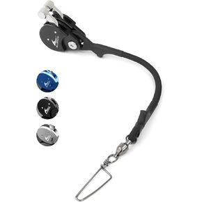 BLUEWING Blue Water Outrigger Halyard Line Lock Pulley Single/Double/Triple/Quad Aluminium Alloy with Stainless Steel/Brass Snap Swivel for Offshore Fishing