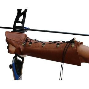 Handmade Leather Arm Guard Bow Hand Shooting Glove