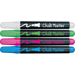 اكتب Dudes Liquid Chalk علامات دائمة ، 4 عدد (CYJ69)
