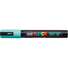 Posca Uni-Ball 186567 علامة مع طرف رصاصة ناعمة ، عرض خط 0.9-1.3 ملم ، أكوا جرين