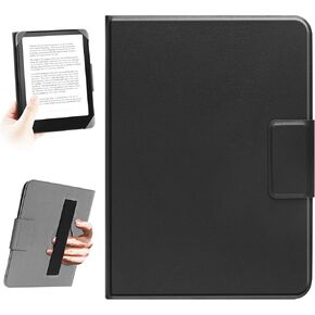 Universal Case for 6.8-Inch,7-Inch eReaders.Compatible with Kindle, Kobo, Paperwhite, Pocketbook, Tolino eReaders. Elastic Rope Cover for 6" -7" E-Book Readers.Gray