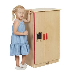 ECR4KIDS BIRCH PRIEND PLAY Play Kitchen PlaySet للرعاية النهارية ، طبيعية