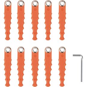 WA0010 WA0004 Trimmer Head Replacement Blade, fit for Worx String Trimmer Replacement Parts, Compatible with Worx WG151, WG153,WG163,WG170,WG175,WG180 Line String Trimmer (10 Pack Blades)