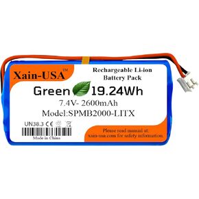 7.4V SPMB2000 LITX استبدال بطارية SPEKTRUM DX7S DX8 DX9 TRANSMITTER 2600MAH