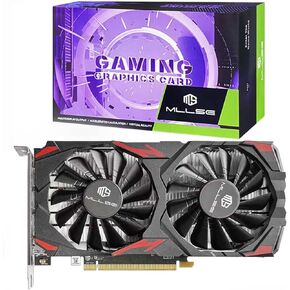 RX 580 8GB Graphics Card, 2048SP GDDR5 256 Bit GPU, PCIE 3.0 Gaming Video Card, Dual Fans Cooling, Gaming Card with HDMI/DP/DVI Ports, Desktop Graphics, GPU Video Card for Desktop Computer