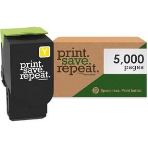 Print.Save.Repeat. Lexmark 78C1XY0 Yellow Extra High Yield Toner Cartridge for CS421, CS521, CS622, CX421, CX522, CX622, CX625 Laser Printer [5,000 Pages]