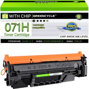 greencycle Compatible Replacement for Canon CRG 071H CRG-071H Black Toner Cartridge LBP122dw LBP122 LBP120 MF270 Mf272dw Mf273dw Mf275dw(10Pk,with chip Show Ink Level)