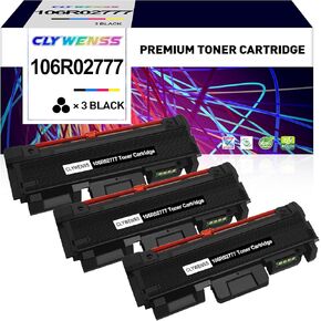 استبدال خرطوشة الحبر المتوافقة مع Xerox 106R02777 خرطوشة الحبر الأسود لاستخدامها مع Phaser 3260 3260DI 3260DNI 3052 WorkCentre 3215 3215NI 3225 3225DNI الطابعة (3-black)