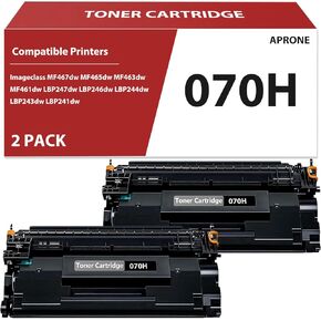 070H Black Toner Cartridge Compatible for 070H CRG-070H CRG070H Toner Cartridge for imageCLASS MF465dw MF462dw LBP247dw LBP247dw LBP246dw Printer (10,200 Pages,2-Pack)