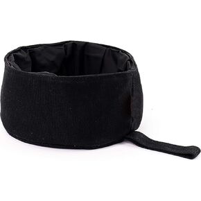 Caldo Collapsible Bowl - مثالي للطعام والماء أثناء التنقل (أسود)