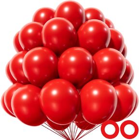 البالونات الوردية 12 بوصة ، 110pcs البالونات الحزب اللاتكس جودة الهيليوم لتخرج عيد ميلاد دش الطفل عيد الحب ديكورات حفل زفاف عيد الميلاد (وردي)