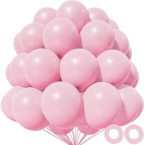 Pink Balloons 12 inch, 110pcs Latex Party Balloons Helium Quality for Birthday Graduation Baby Shower Valentines Christmas Wedding Party Decorations (Pink) in Saudi Arabia
